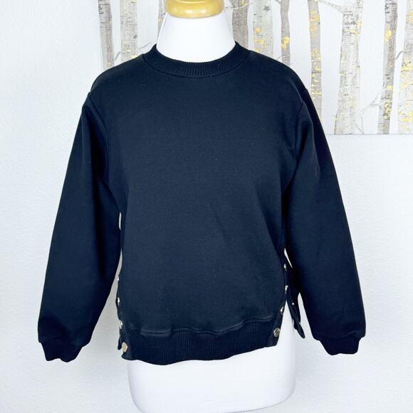 Maje Timba Embroidered Dream Tomorrow Sweatshirt Black White - Picture 4 of 8